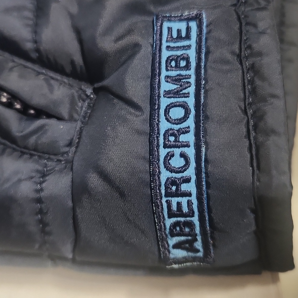 Y2K 90s Abercrombie and Fitch Small Blue Puffer‎ Vest - Picture 7 of 10